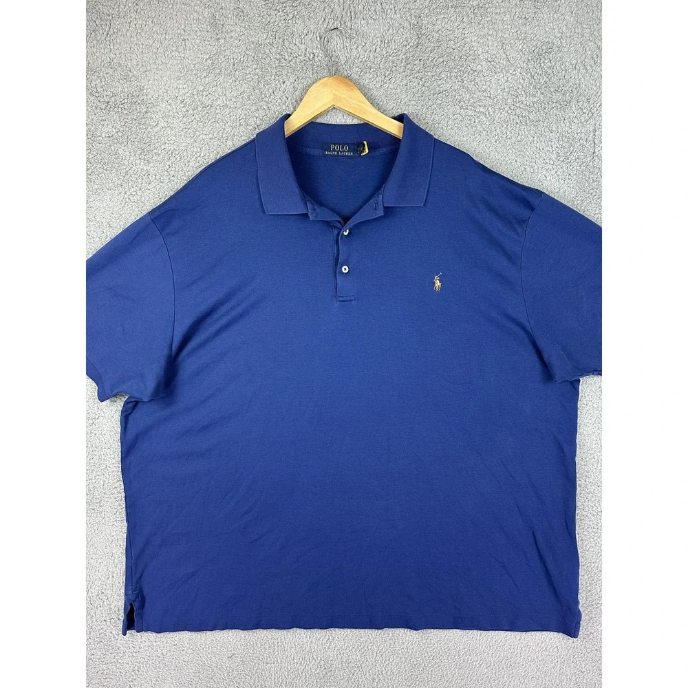 Polo Ralph Lauren Polo Shirt Mens 3XB Blue Big & Tall Pony Logo Rugby Mens